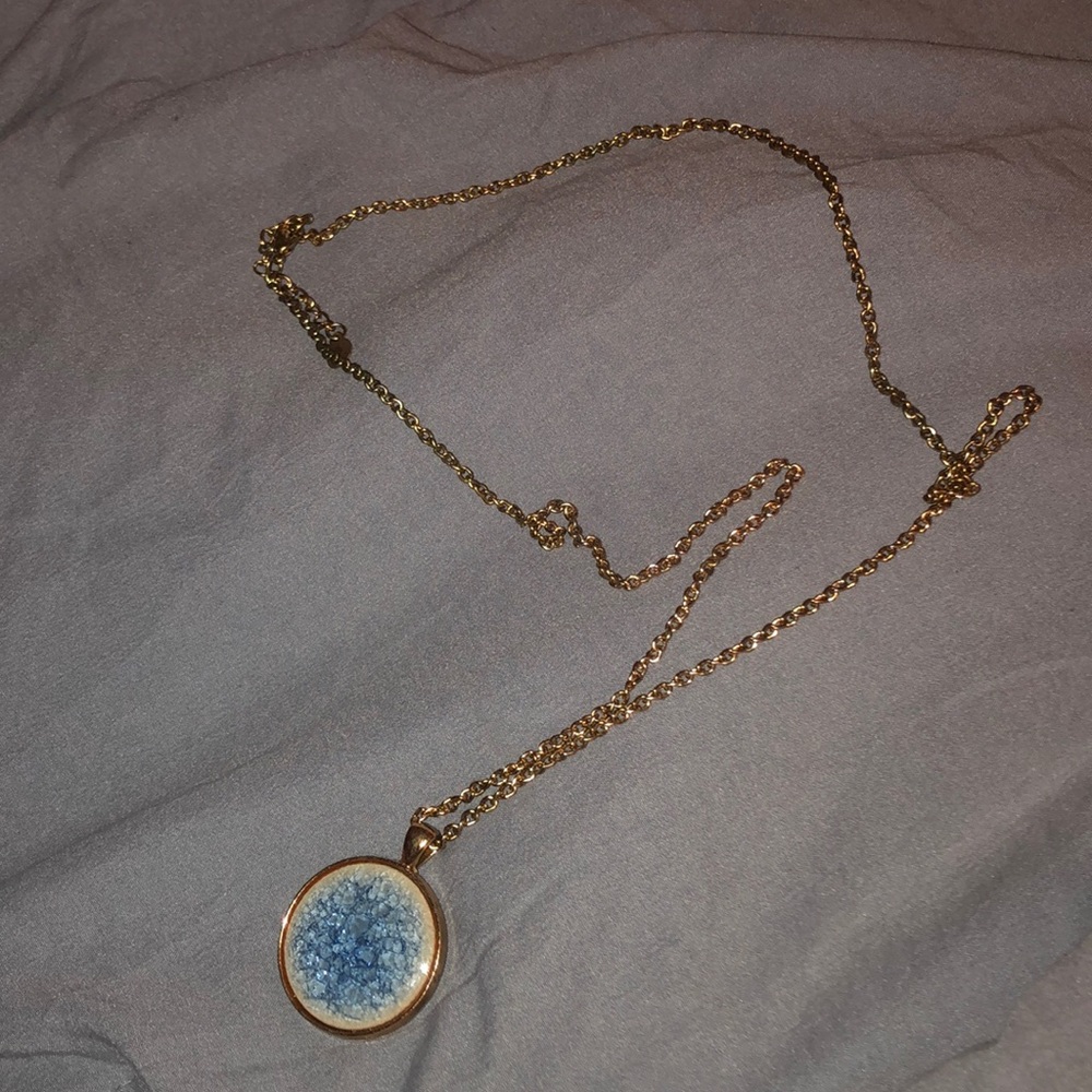 Cute boho crystal necklace